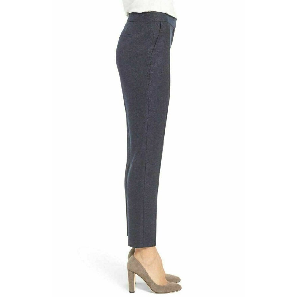 Emerson Rose Womens Blue Knit Twill Woven Ankle Slim Pants Trousers Size 6 - Picture 10 of 12